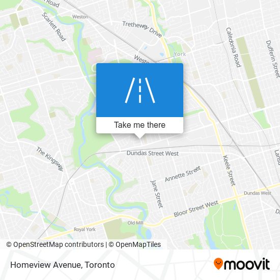 Homeview Avenue map