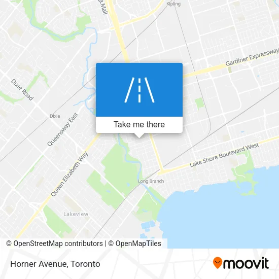 Horner Avenue map