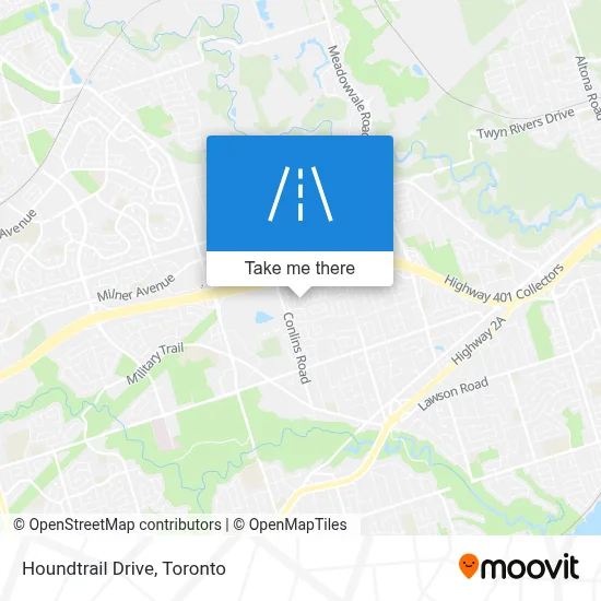 Houndtrail Drive map