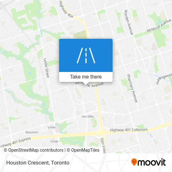 Houston Crescent map
