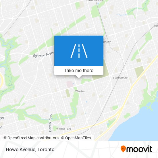 Howe Avenue map