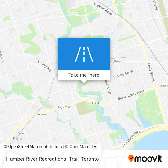 Humber River Recreational Trail map