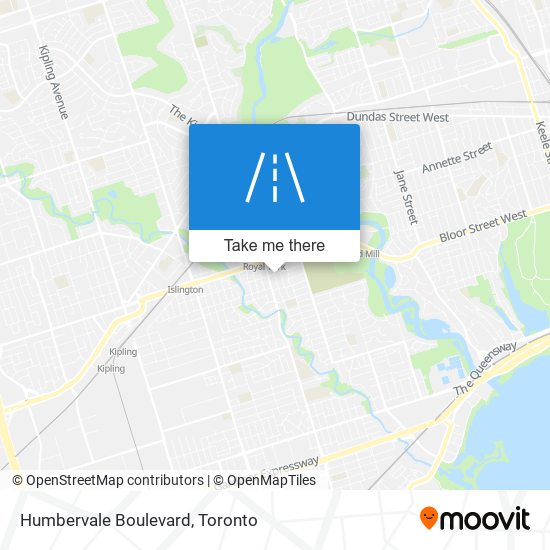 Humbervale Boulevard map