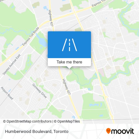 Humberwood Boulevard map