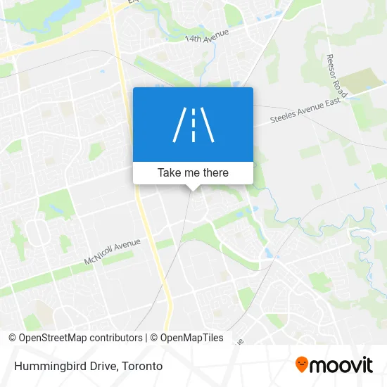 Hummingbird Drive map