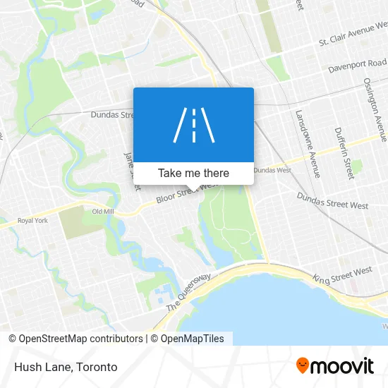 Hush Lane map