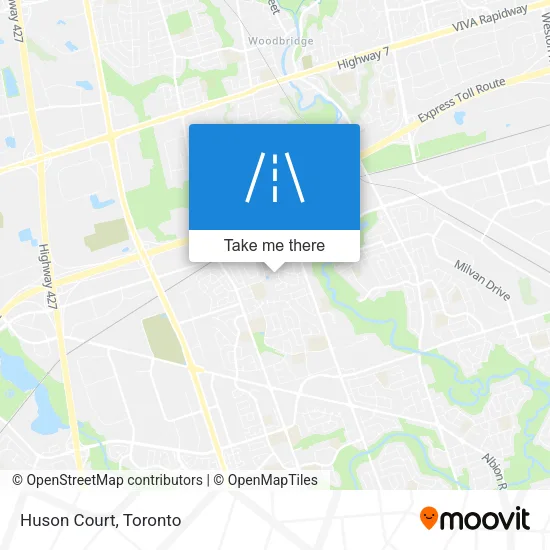 Huson Court map