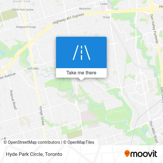 Hyde Park Circle map