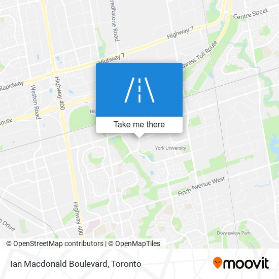 Ian Macdonald Boulevard map