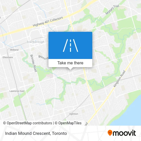 Indian Mound Crescent map