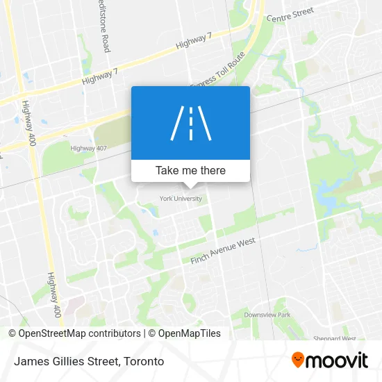 James Gillies Street map