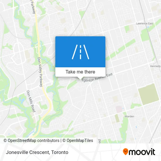 Jonesville Crescent map