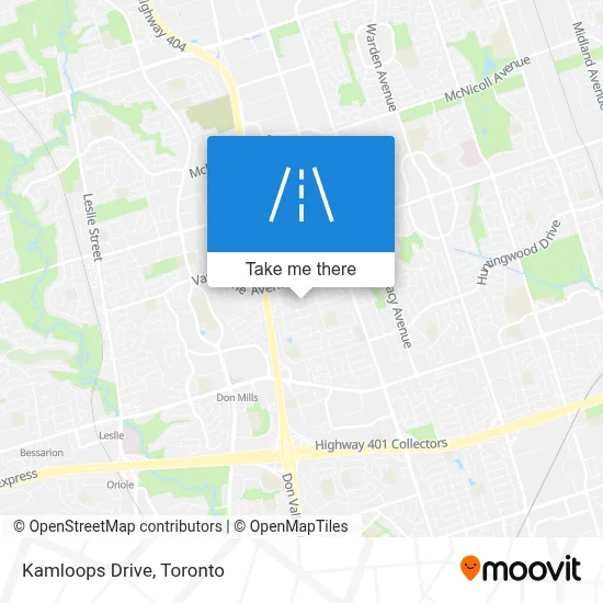 Kamloops Drive map