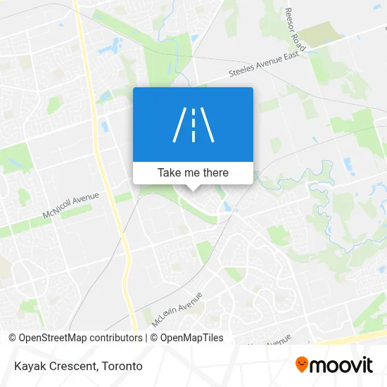 Kayak Crescent map