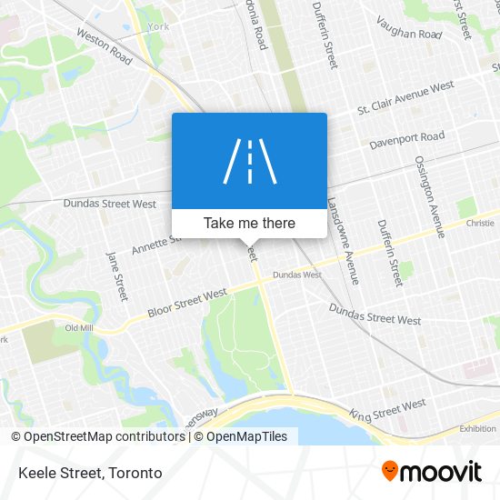 Keele Street map