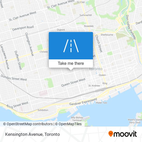 Kensington Avenue map