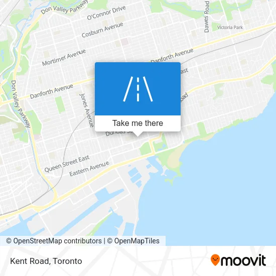 Kent Road map