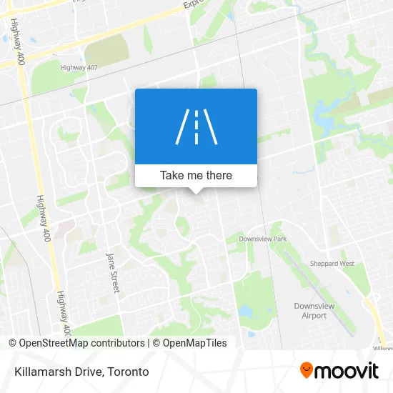 Killamarsh Drive map