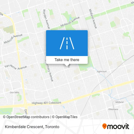 Kimberdale Crescent map