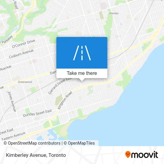 Kimberley Avenue map