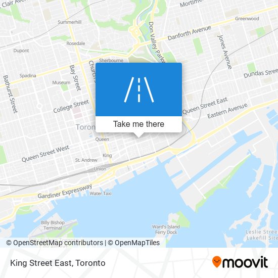 King Street East map