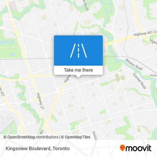 Kingsview Boulevard map