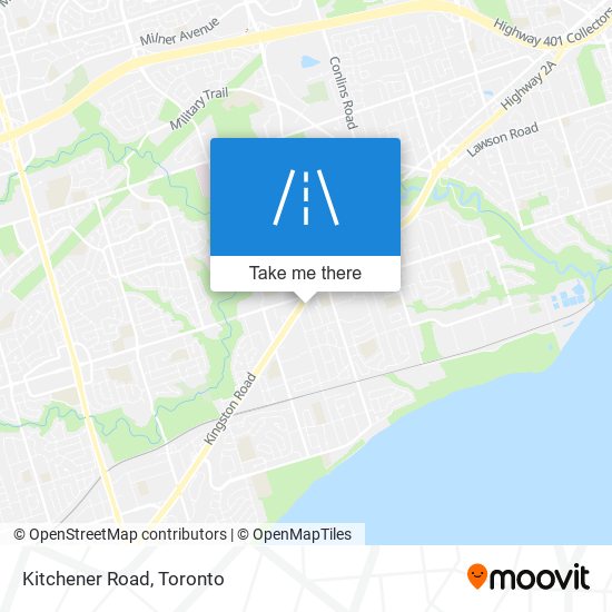 Kitchener Road map