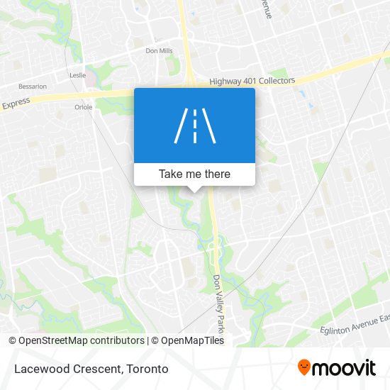 Lacewood Crescent map