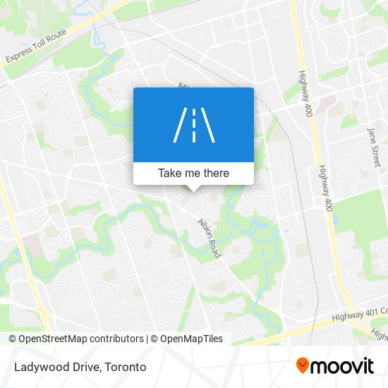 Ladywood Drive map