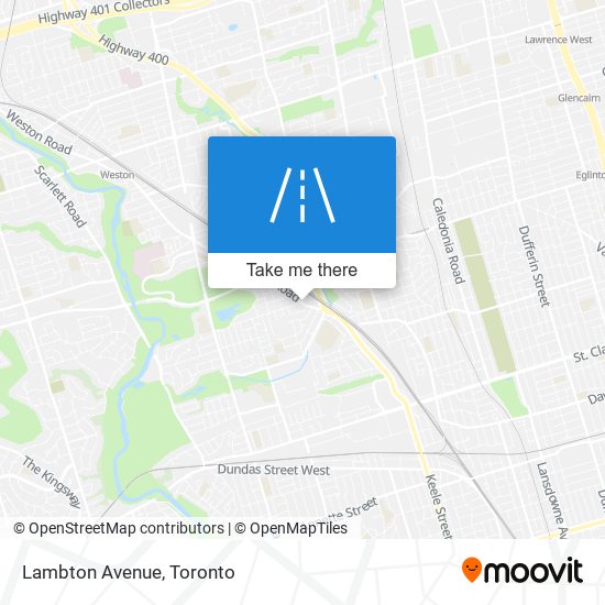 Lambton Avenue map