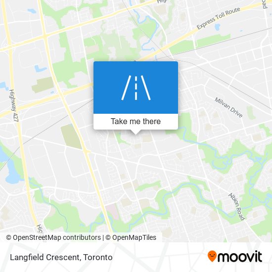 Langfield Crescent map