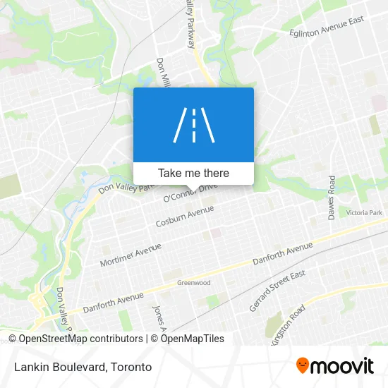 Lankin Boulevard map