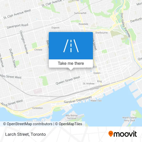 Larch Street map