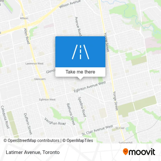 Latimer Avenue map