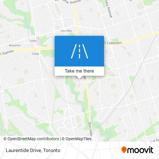 Laurentide Drive map