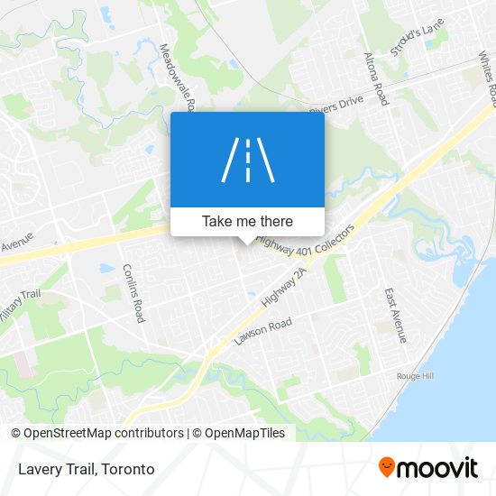 Lavery Trail map