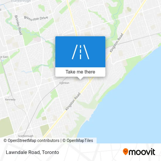 Lawndale Road map