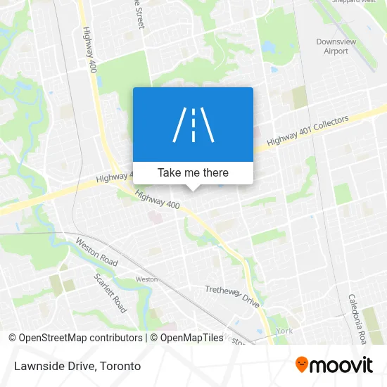 Lawnside Drive map