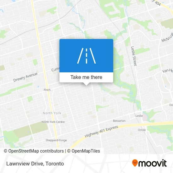 Lawnview Drive map