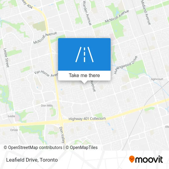 Leafield Drive map