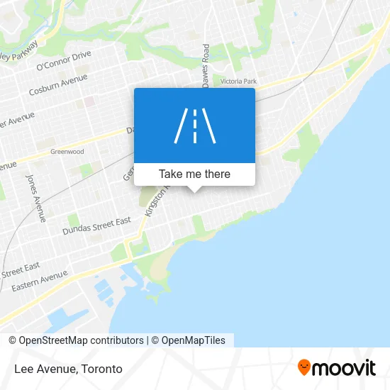 Lee Avenue map