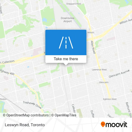 Leswyn Road map