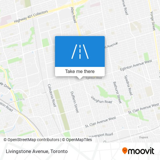 Livingstone Avenue map