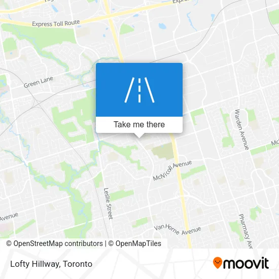 Lofty Hillway map