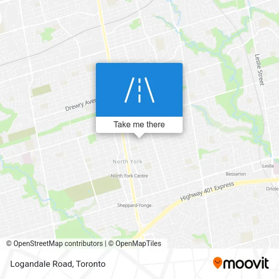 Logandale Road map