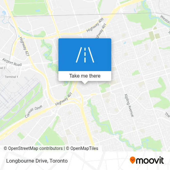 Longbourne Drive map