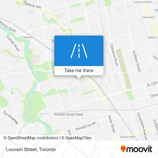 Louvain Street map