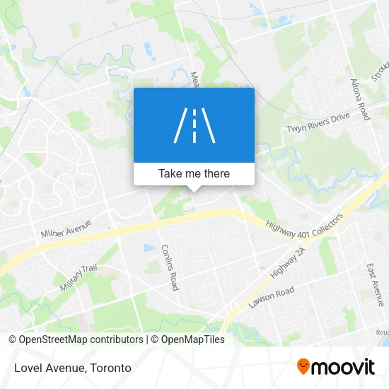 Lovel Avenue map