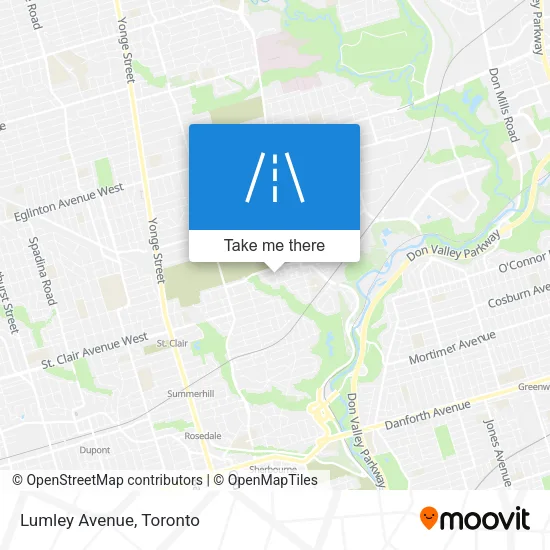 Lumley Avenue map