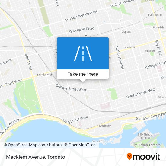 Macklem Avenue map